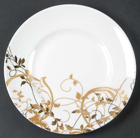 Alexandra Gold Salad Plate