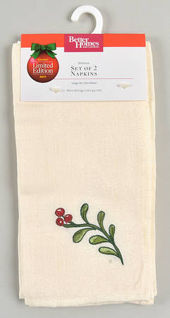 Mistletoe Cloth Napkin - Set of 2