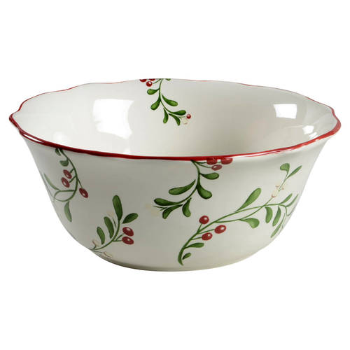 Mistletoe 10" Round Serving Bowl