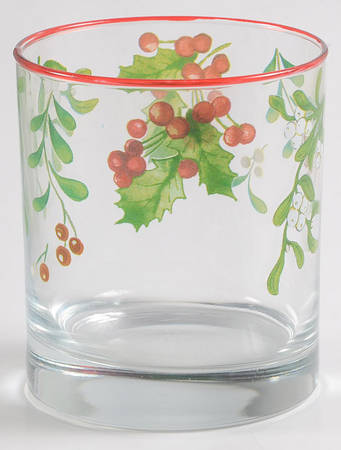 Mistletoe Glassware Double Old Fashioned