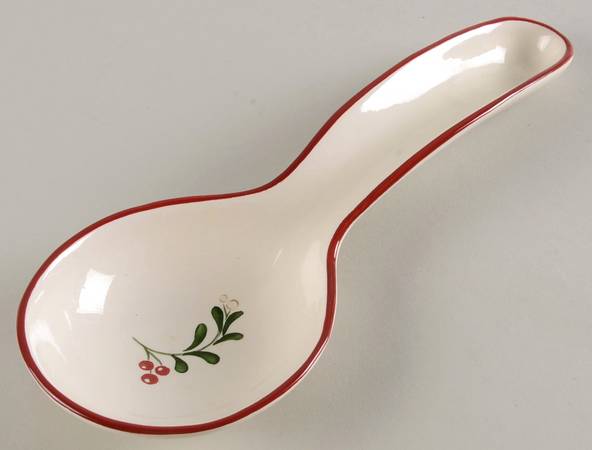 Mistletoe Spoon Rest/Holder (Holds 1 Spoon)