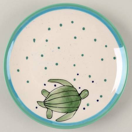 Leather Back Salad Plate