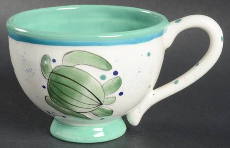 Leather Back Cafe Au Lait Mug
