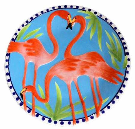 Flamingo Salad Plate