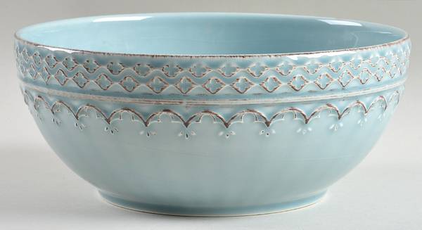 Lisbon Blue 9" Round Vegetable Bowl