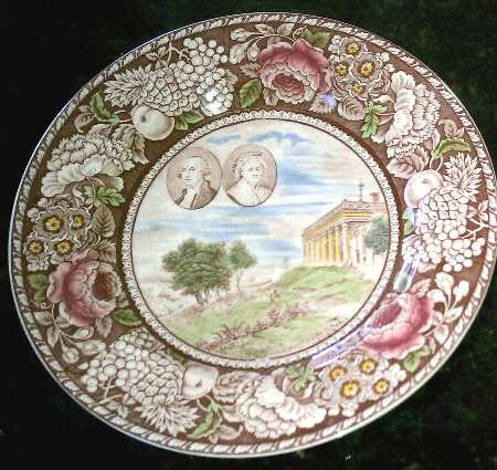 Ye Olde Historical Pottery (Multicolor) Dinner Plate