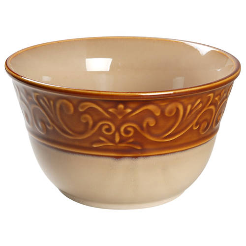Embossed Scroll 8" Round Vegetable Bowl