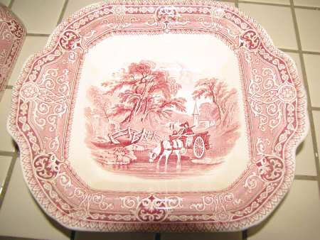 Woodland Pink Square Vegetable No Lid
