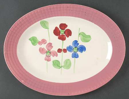 Cassandra Pink 11" Oval Serving Platter