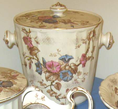 Morning Glory Slop Jar & Lid