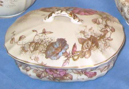 Morning Glory Oval Box & Lid
