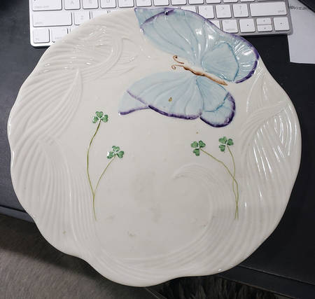 Summer Butterfly Service Plate (Charger)