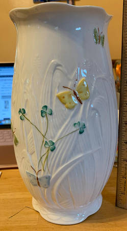 Summer Butterfly 10" Vase