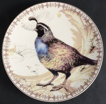 Autumn Birds Salad Plate