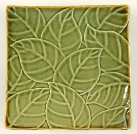 Tea Leaves Green Salad Plate