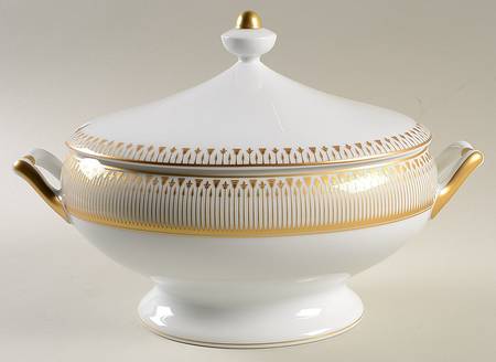 Soleil Levant Oval Tureen & Lid by Bernardaud