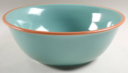 Turquoise 12" Round Serving Bowl