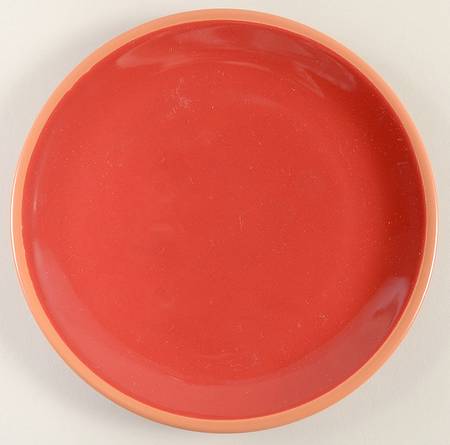 Red Salad Plate