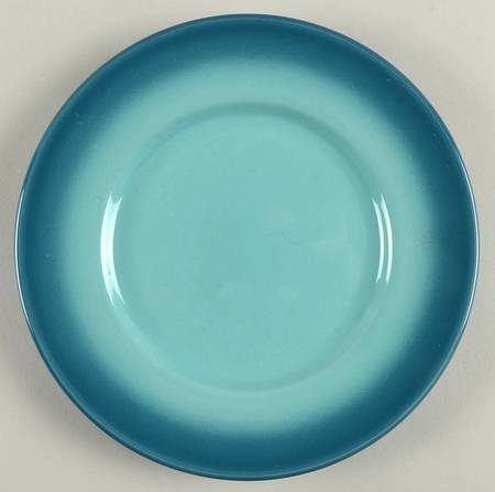 Ombre Blue Salad Plate
