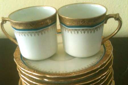BWD743 Footed Cup & Saucer Set