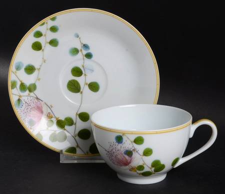 Jardin Indien Flat Cup & Saucer Set