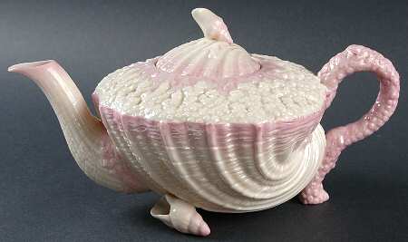 Neptune Pink (No Trim) Teapot & Lid
