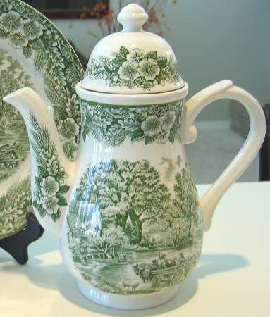 The Constable Series Green Coffee Pot & Lid