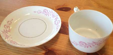 BSM18 Footed Cup & Saucer Set