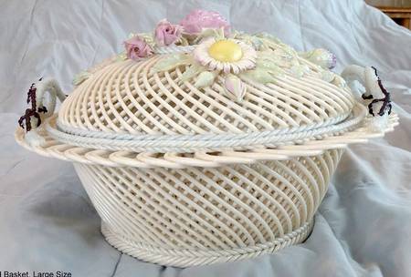 Basketware 6" Round Covered Basket