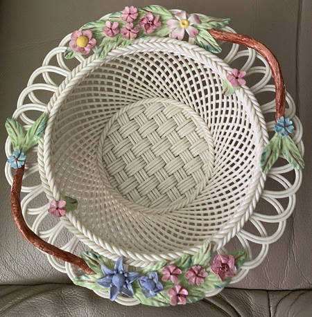 Basketware Round Floral Basket
