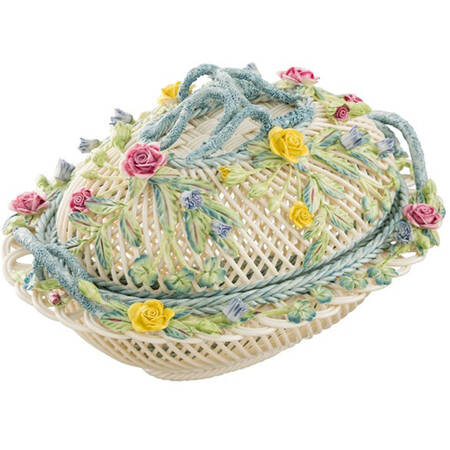 Basketware 8" Oval Covered Basket