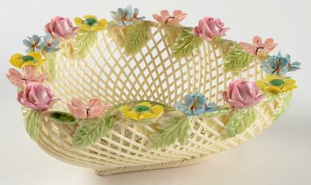 Basketware Floral Heart Basket