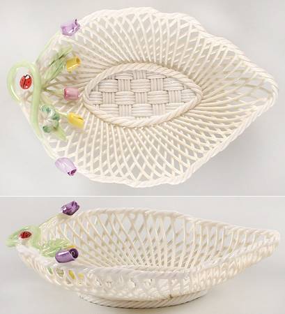 Basketware Rose Bud Leaf Basket