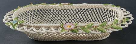 Basketware 10" Oval Pierced Basket