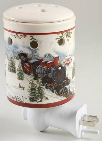 Winter Forest Wall Plug-In Wax Wamer & Lid