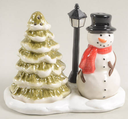 Winter Forest Figural Salt & Pepper Set