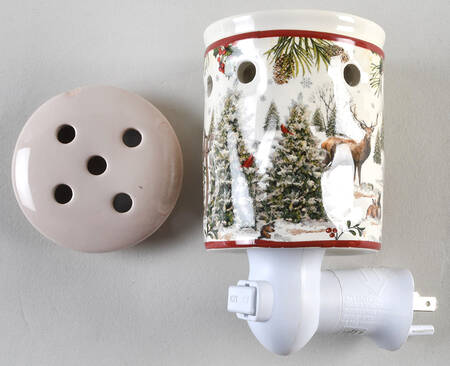 Winter Forest Wall Plug-In Wax Warmer & Lid
