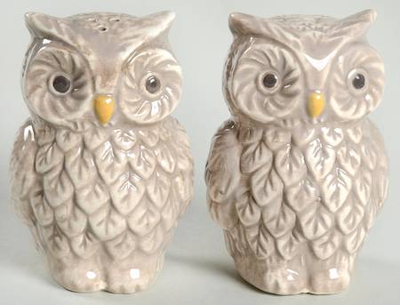 Winter Forest Figural Salt and Pepper Set