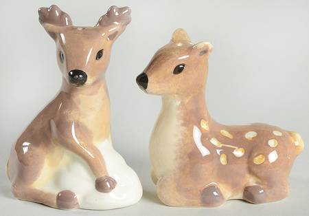 Winter Forest Figural Salt and Pepper