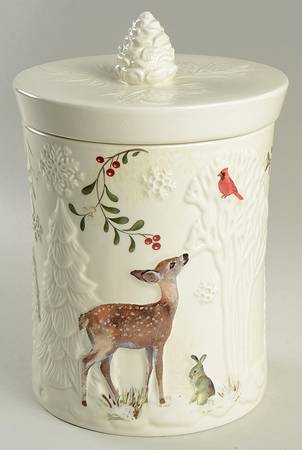 Winter Forest Cookie Jar & Lid