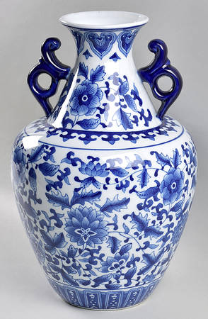 Asian Garden 14" Vase