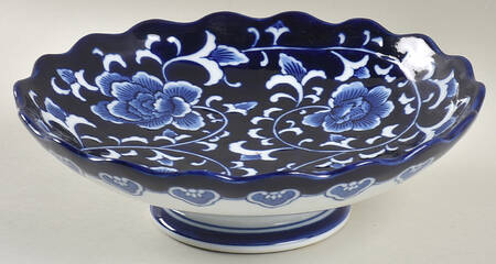 Asian Garden 10" Width Low Compote