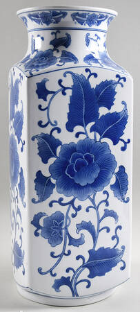 Asian Garden 17" Vase