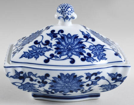 Asian Garden Candy Dish & Lid