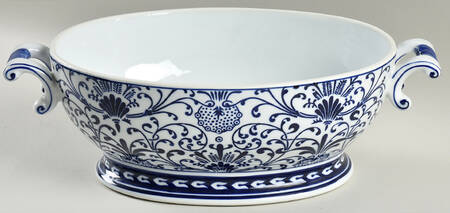 Asian Garden Oval Tureen No Lid