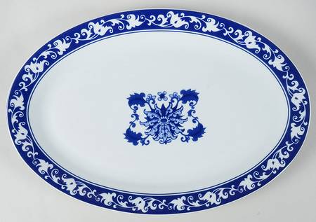 Asian Garden 14" Oval Serving Platter
