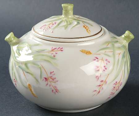 Grass Water Sugar Bowl & Lid