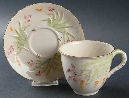 Grass Water Flat Cup & Saucer Set