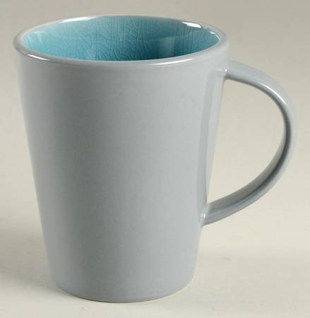 Canvas Crackle Teal Mug