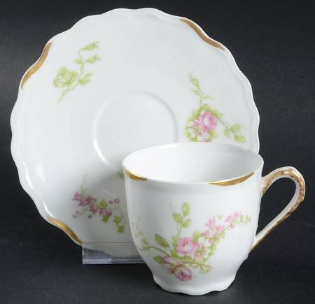 BLH83 Flat Demitasse Cup & Saucer Set